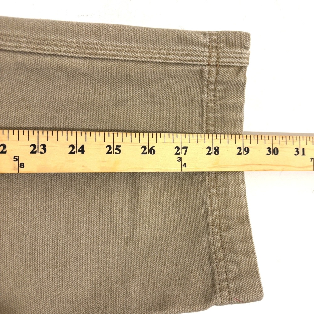Duluth Trading Co Cargo Pants Mens 34x29 Tan Fire Hose Cotton Canvas Workwear - Picture 7 of 9